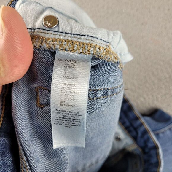 Gap Jeans Womens 2x26 Blue Denim Slim Stretch Classiccore Preppy Casual Distress - Picture 11 of 12